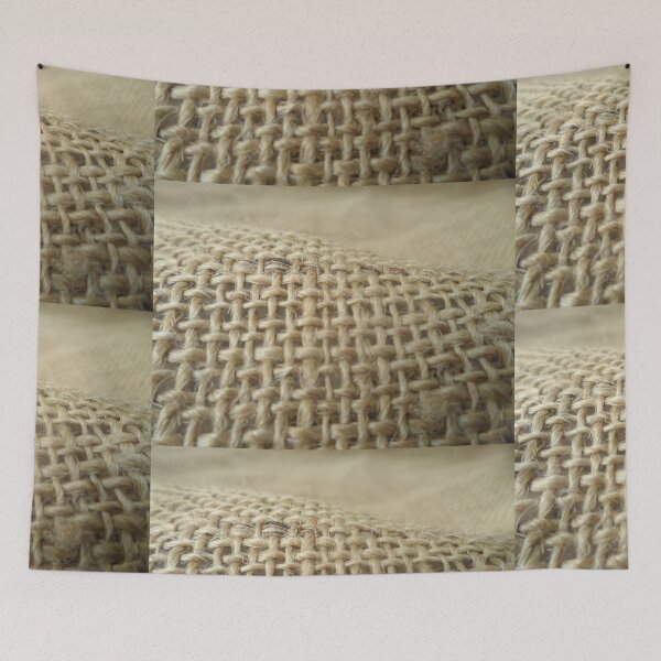 Item preview, Rustic Burlap Hessian Fabric designed and sold by Beachy.