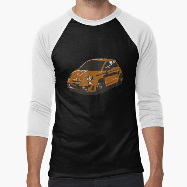 FIAT 500 Abarth - Cute Little Italian City Car Baseball ¾ Sleeve T-Shirt