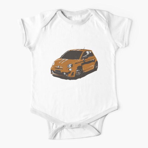 FIAT 500 Abarth - Cute Little Italian City Car Short Sleeve Baby One-Piece
