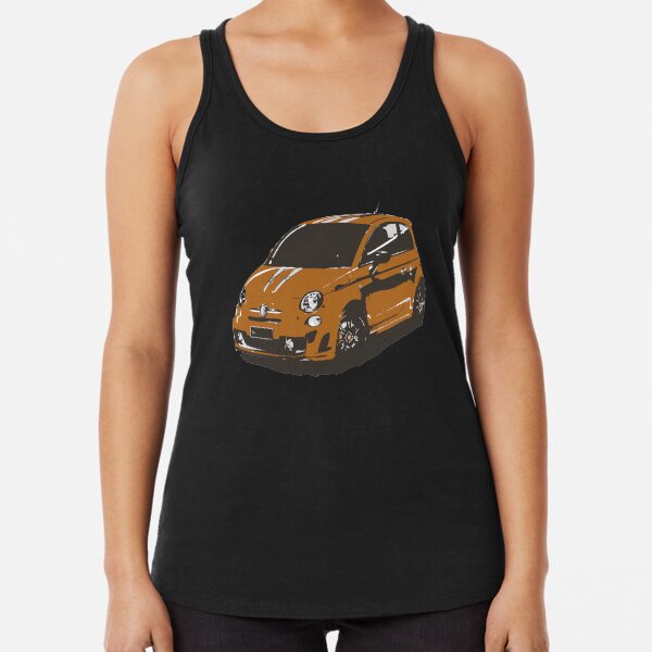 FIAT 500 Abarth - Cute Little Italian City Car Racerback Tank Top