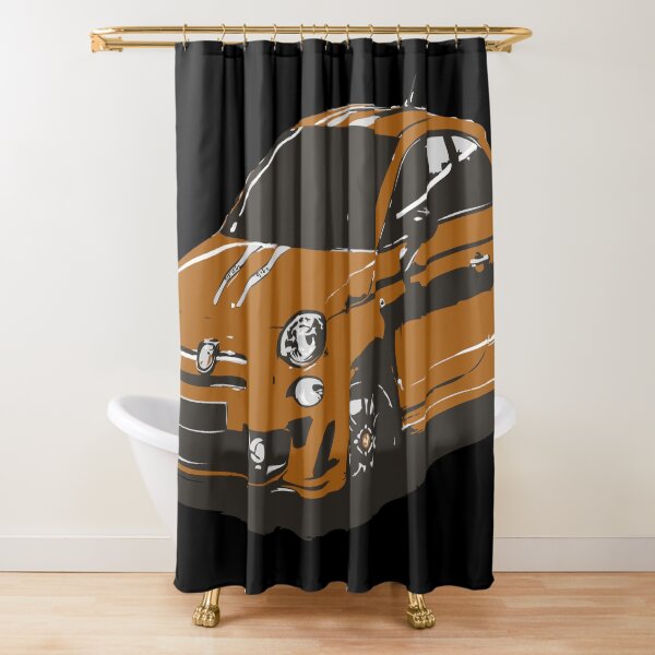 FIAT 500 Abarth - Cute Little Italian City Car Shower Curtain