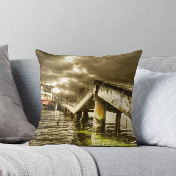 Item preview, flat sea , wavy jetty designed and sold by gruntpig.