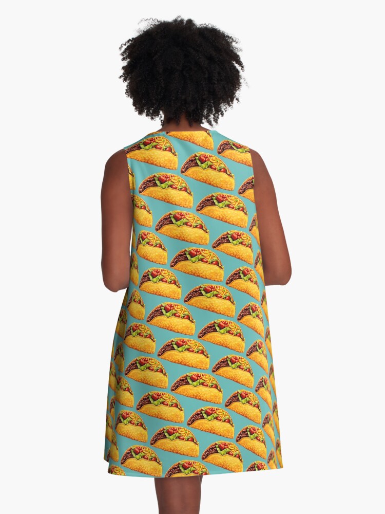 Thumbnail 3 of 4, A-Line Dress, Taco designed and sold by KellyGilleran.