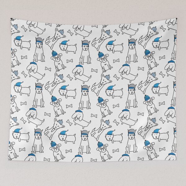 Item preview, Dogs with Hats Pattern designed and sold by whyitsme.