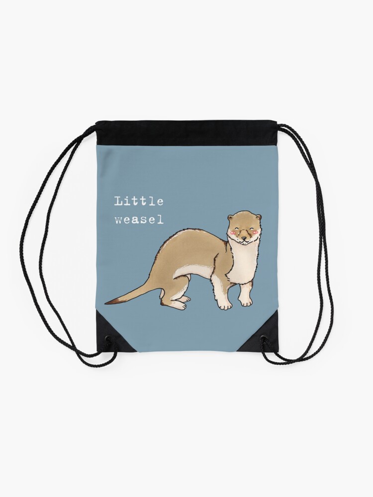 Alternate view of A little weasel - Animals series Drawstring Bag