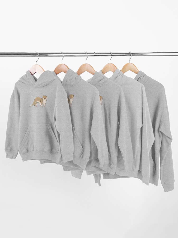 Alternate view of A little weasel - Animals series Kids Pullover Hoodie