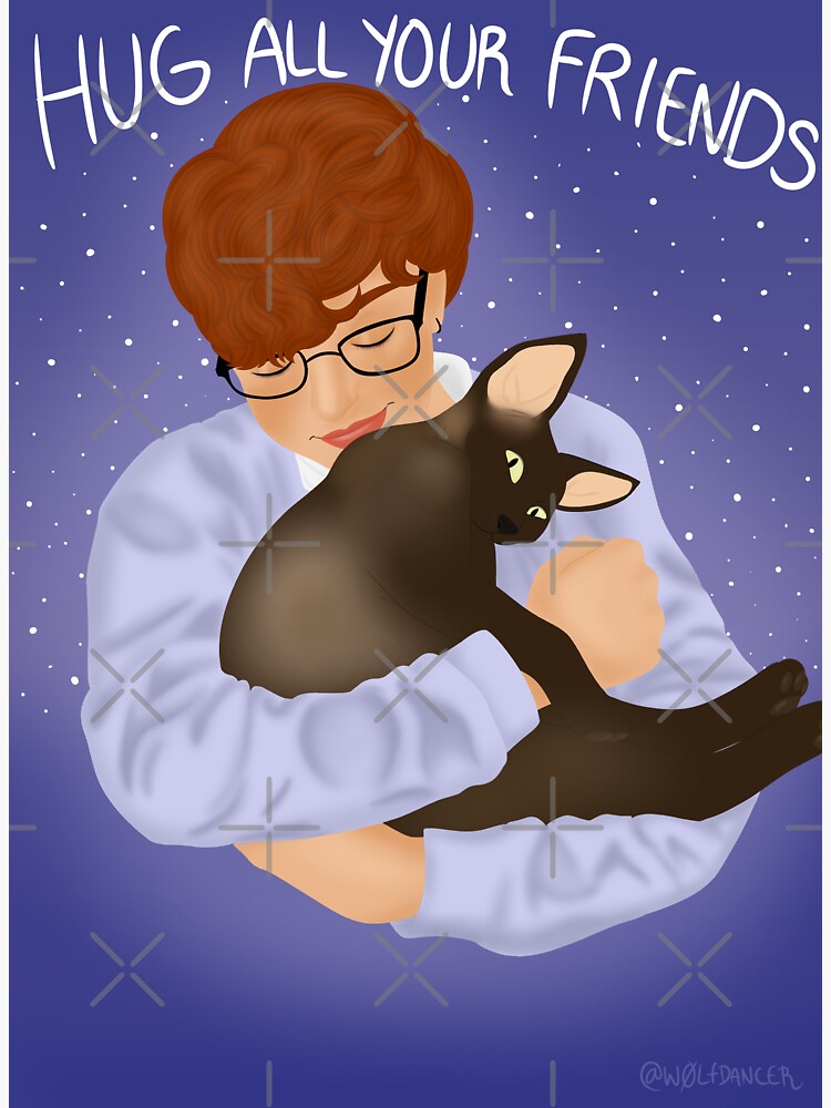 "Cavetown and Fig Hug All Your Friends" Sticker by w0lfdancer Redbubble