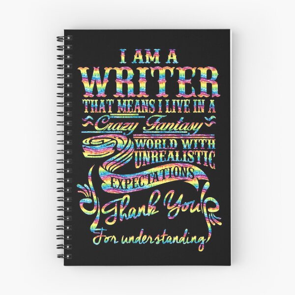 Item preview, I Am A Writer, Rainbow Tye Dye Colors designed and sold by Jeditwins.