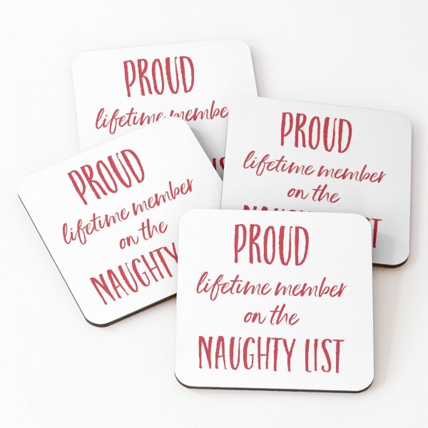 Item preview, Funny Christmas - Proud Lifetime Member on the Naughty List designed and sold by whyitsme.