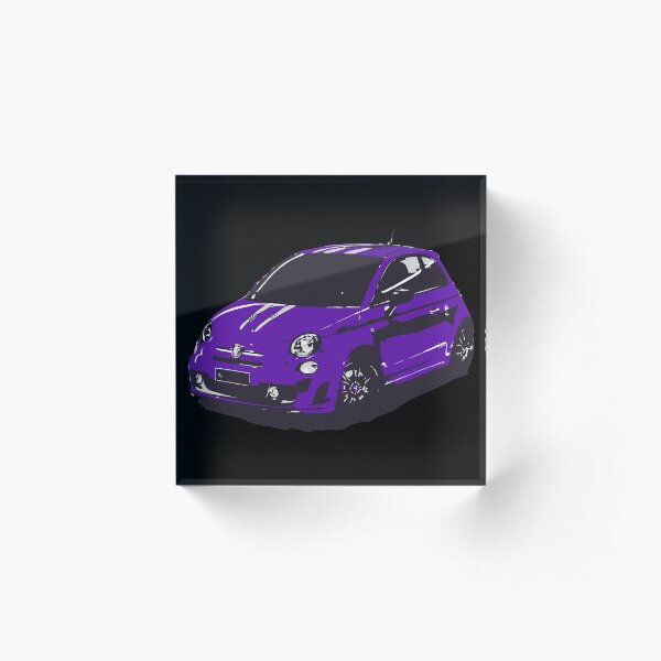 FIAT 500 Abarth - Cute Little Italian City Car Acrylic Block