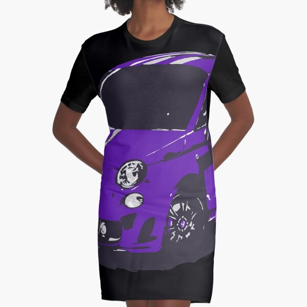 FIAT 500 Abarth - Cute Little Italian City Car Graphic T-Shirt Dress