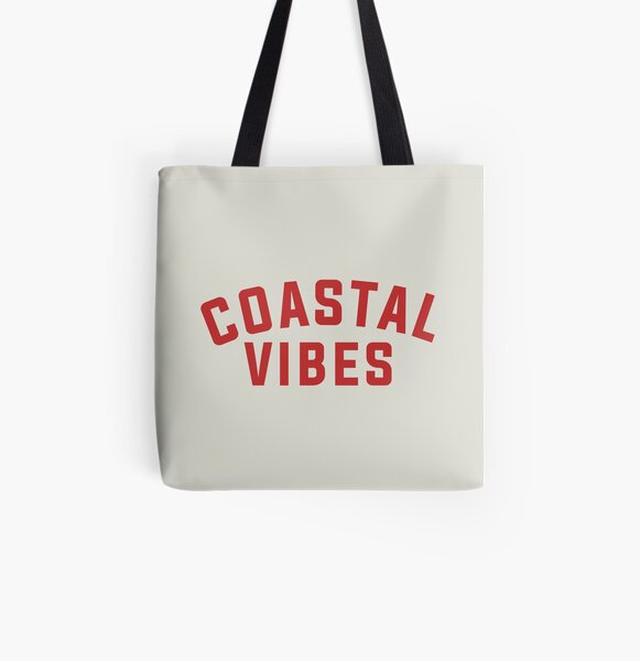 Coastal Vibes All Over Print Tote Bag
