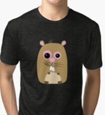 Cartoon Hamster Tri-blend T-Shirt