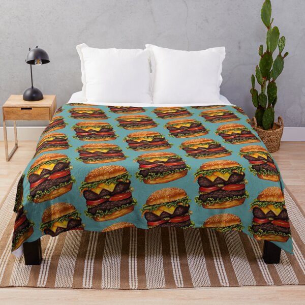 Item preview, Double Cheeseburger Pattern designed and sold by Kelly Gilleran.