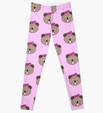 Cartoon Girl Beaver Face Leggings
