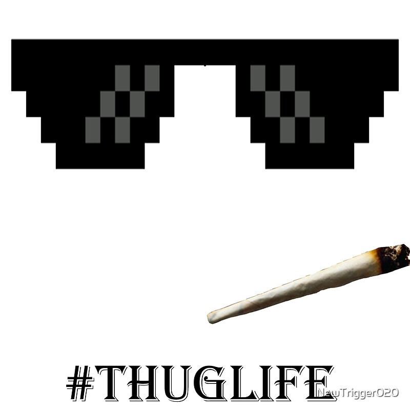 Thug Life Glasses Pumpkin Printable Templates