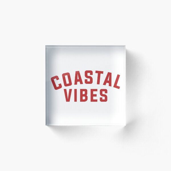 Coastal Vibes Acrylic Block