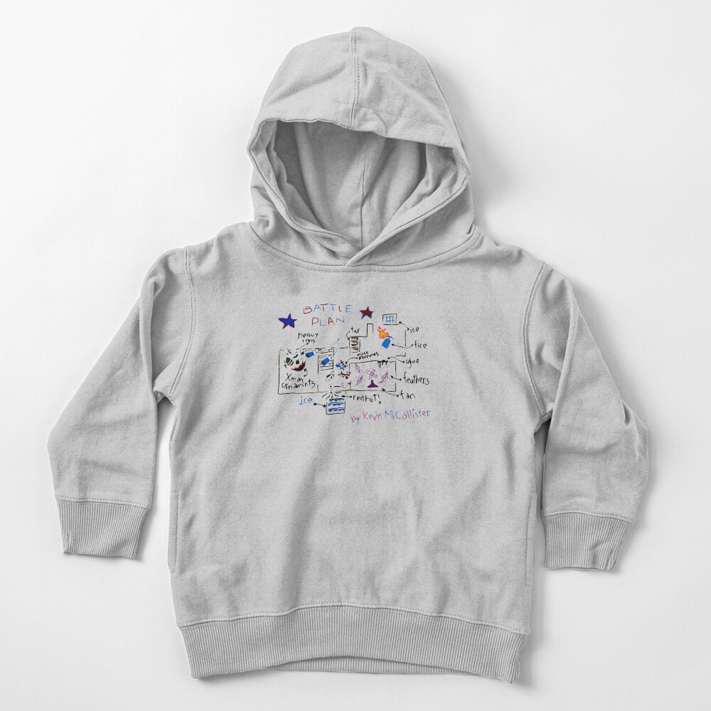 Kevin’s Battle Plan Toddler Pullover Hoodie