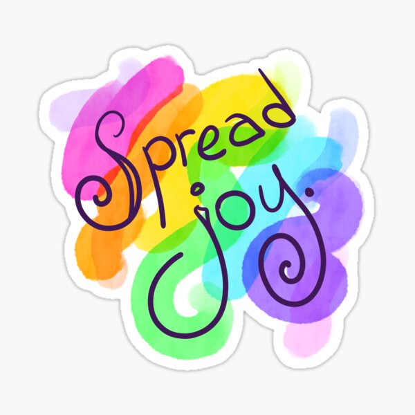 Spread Joy Stickers Redbubble