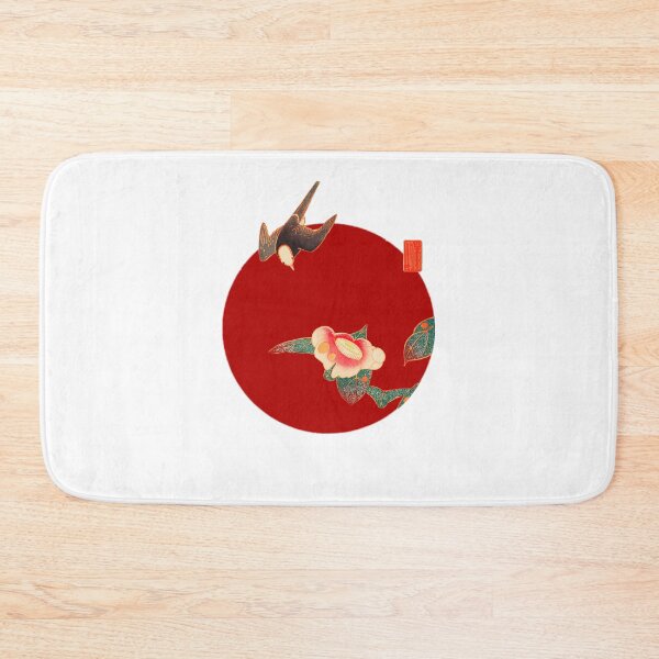 Item preview, Japanese Flag - Swallow and Camellia designed and sold by weavernap.