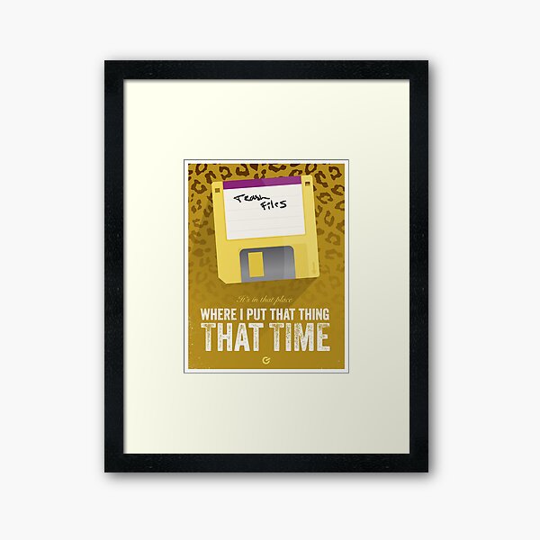 Artikel-Vorschau von  minimalistische Drucke, die obskuren Filmreferenzen gewidmet sind. Dieser ist inspiriert von den Filmhackern und der Diskette mit der Papierkorbdatei! Der Hintergrund der Leopardenfell ist auch vom Phreak-Outfit im Film inspiriert.

Hacke den Planeten!, designt und verkauft von Geoff Bloom.
