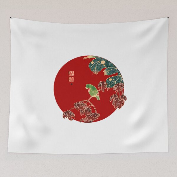 Item preview, Japanese Flag - Parakeet designed and sold by weavernap.