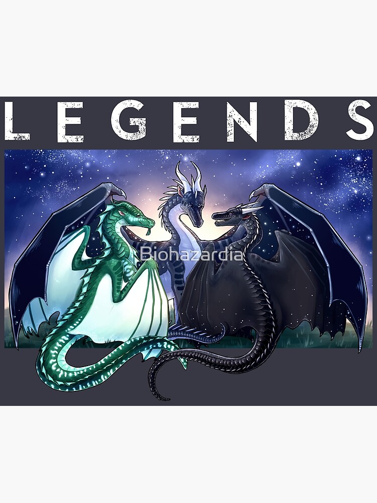 Wings Of Fire Legends Fathom Darkstalker Clearsight Greeting Card By Biohazardia Redbubble