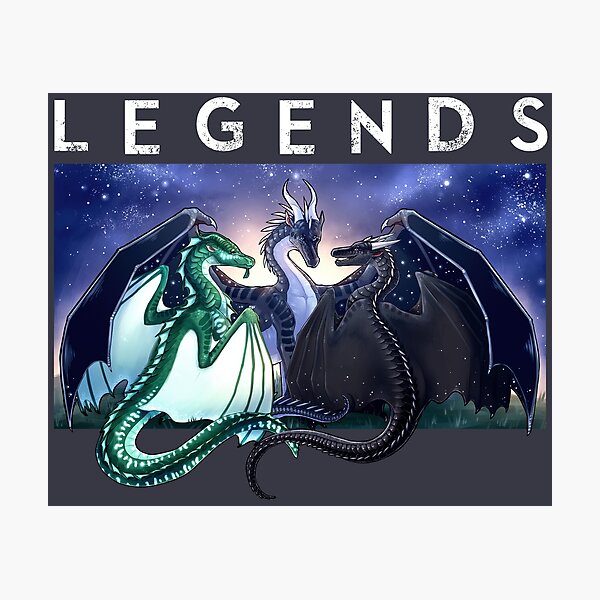 Wings Of Fire Legends Fathom Darkstalker Clearsight Photographic Print By Biohazardia Redbubble