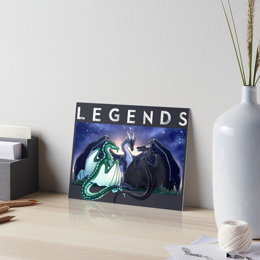 Wings of Fire - Legends - Fathom, Darkstalker, Clearsight Art Board Print