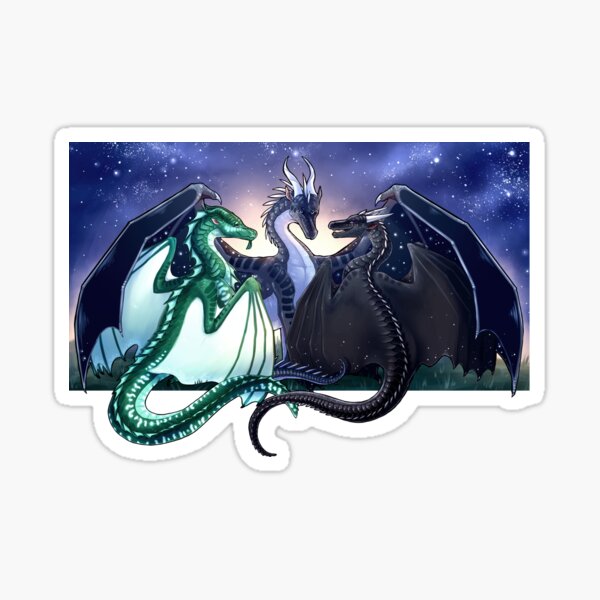 Wings of Fire - Legends - Fathom, Darkstalker, Clearsight Sticker