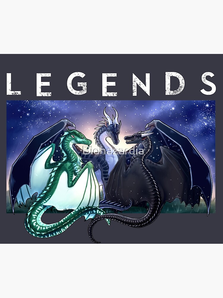 Wings of Fire - Legends - Fathom, Darkstalker, Clearsight by Biohazardia