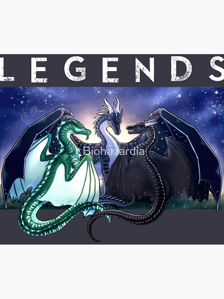 Wings of Fire - Legends - Fathom, Darkstalker, Clearsight by Biohazardia