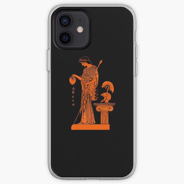 Athena Minerva red figure vase iPhone Soft Case