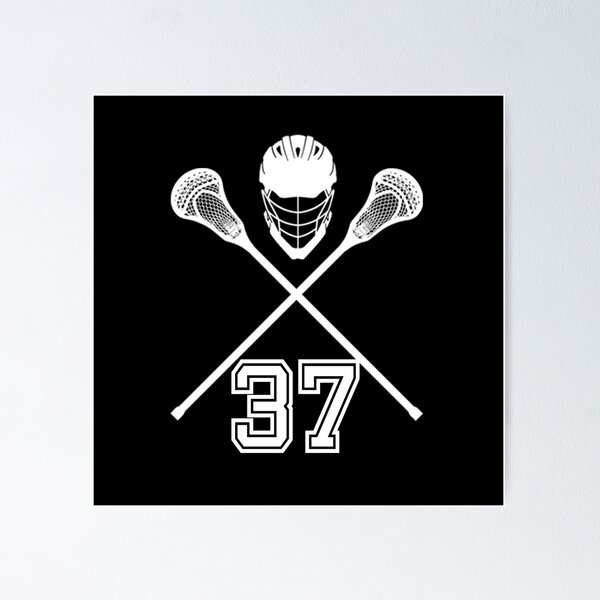 Item preview, Lacrosse Jersey Number 37 Lax Player Uniform No #37 Sports Fan Gift designed and sold by theshirtinator.