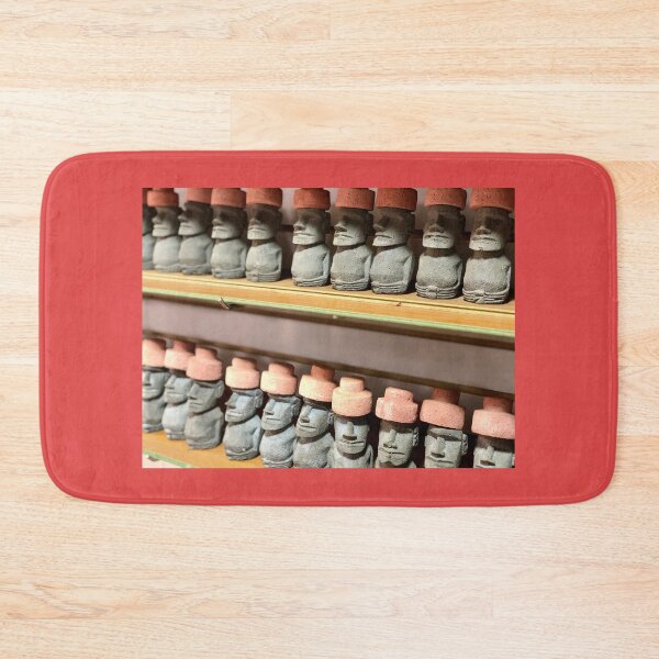 Item preview, Wall to wall moai with topknots designed and sold by renprovo.