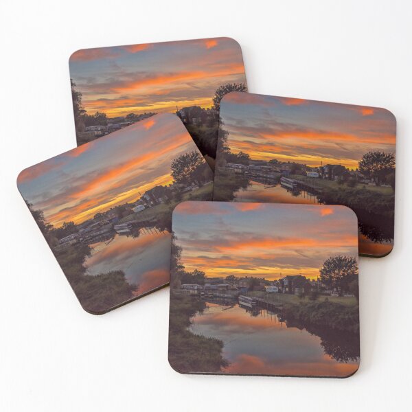 Item preview, #171 Kegworth Village Sunset River Soar Sunset designed and sold by phutball.