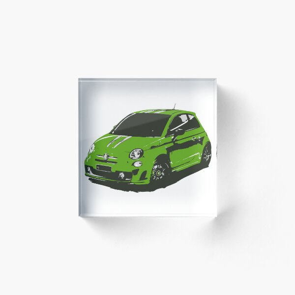 FIAT 500 Abarth - Cute Little Italian City Car Acrylic Block