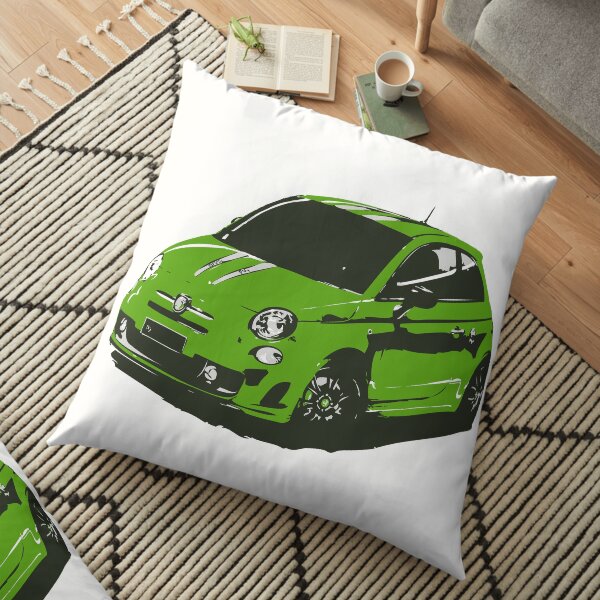 FIAT 500 Abarth - Cute Little Italian City Car Floor Pillow