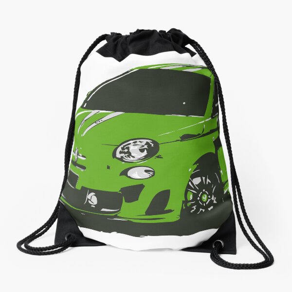FIAT 500 Abarth - Cute Little Italian City Car Drawstring Bag