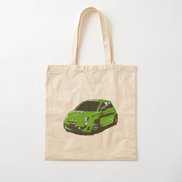 FIAT 500 Abarth - Cute Little Italian City Car Cotton Tote Bag