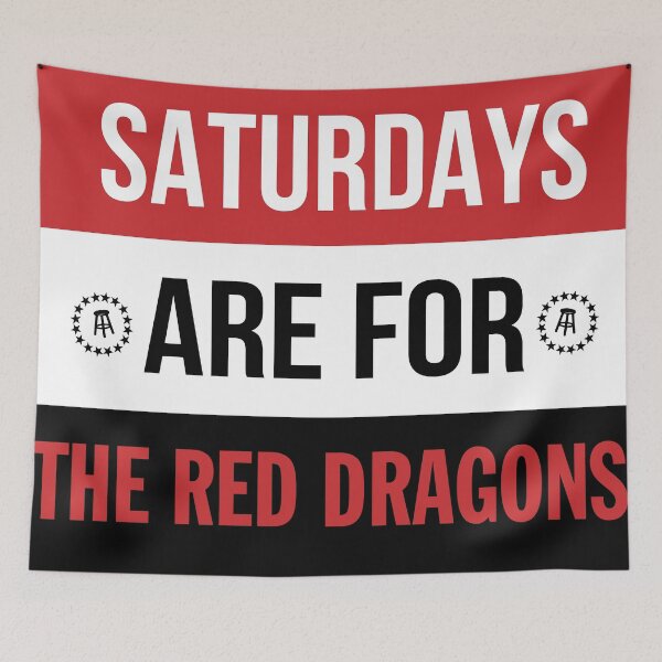 Item preview, Saturdays are for the Red Dragons designed and sold by sedrann15.