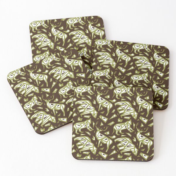 Item preview, Mountain Spirit Animals - Elk, Bear, Cougar Pattern designed and sold by whyitsme.