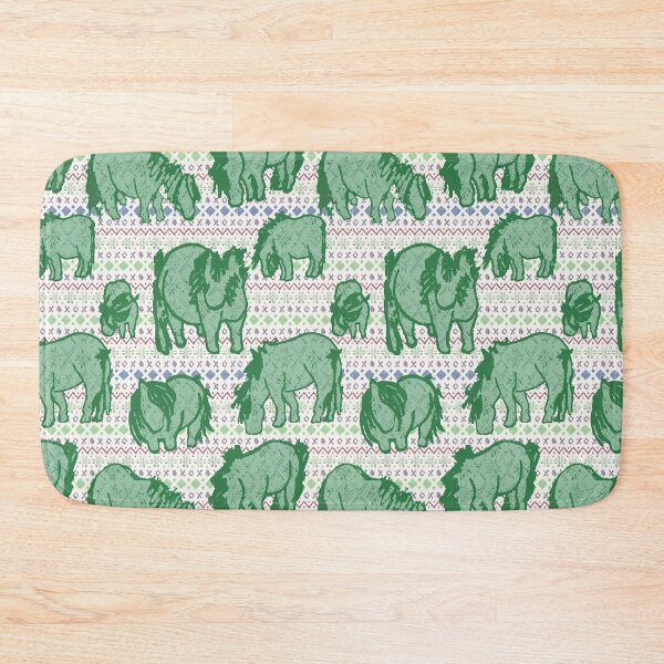 Item preview, Fairisle Shetland Ponies - Green designed and sold by Juliewdesigns.