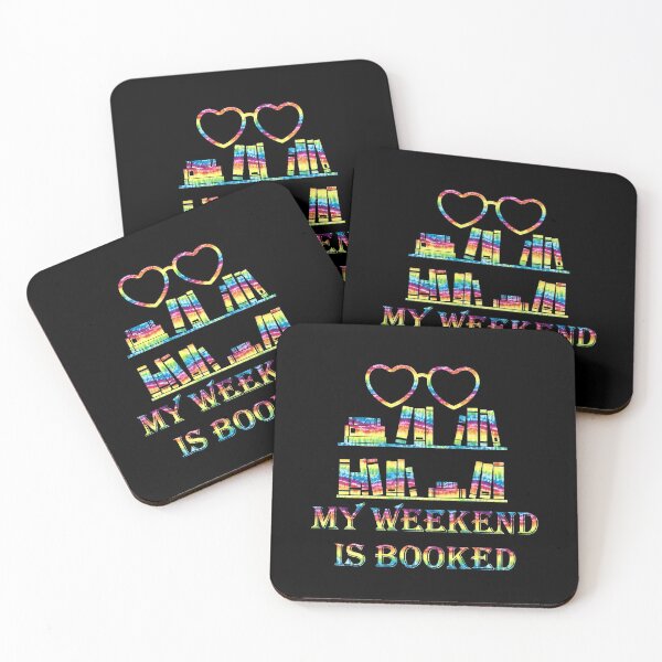Item preview, My Weekend Is Booked, rainbow, tye dye designed and sold by Jeditwins.