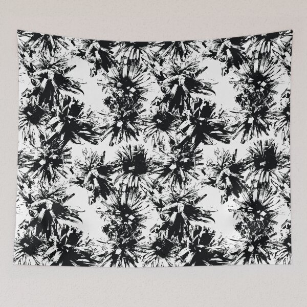 Item preview, Paper Flowers - Graphic Black and White Flowers Pattern designed and sold by whyitsme.