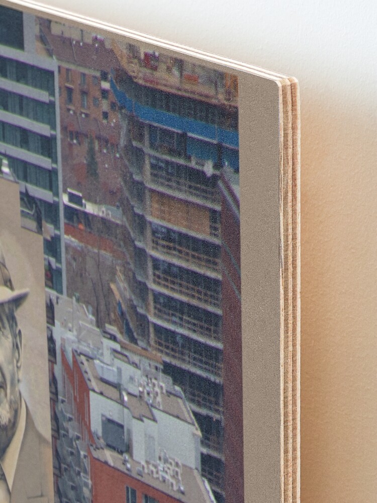 Alternate view of Leonard Cohen Mural Montreal Mounted Print