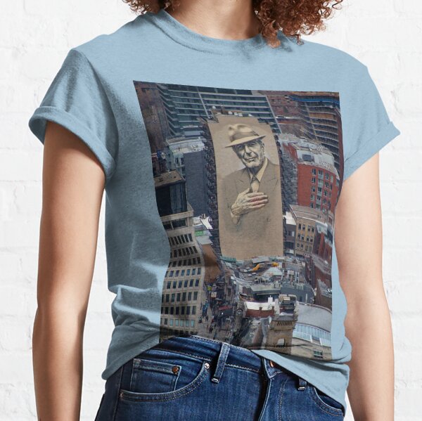 Leonard Cohen Mural Montreal Classic T-Shirt