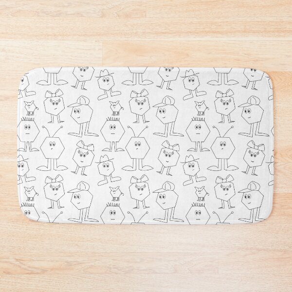 Item preview, Hexagon Dudes and Dames - hexagon shape patten designed and sold by whyitsme.