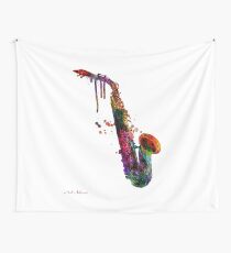 saxophone Wall Tapestry