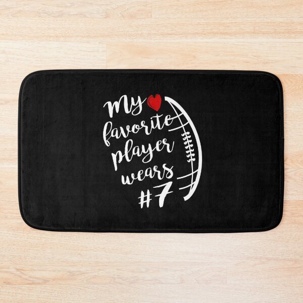 Item preview, My Favorite Player Wears # Number 7 Funny Football Gift for Number Seven Players designed and sold by clothesy7.